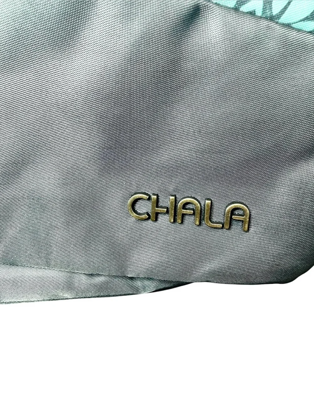 Chala CV  Envoy Dragonfly Flap Crossbody Messenger Bag Gray/Aqua RFID Protected